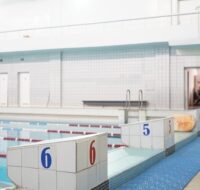 Swimming pool for swimming training